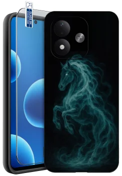 Etui do Xiaomi Redmi Note 17 4G | 5G różne wzory z koniem ze szkłem