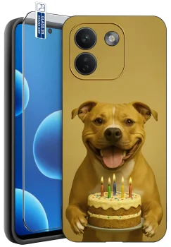 Etui do Xiaomi Redmi Note 17 Pro Max 5G różne wzory z psem ze szkłem