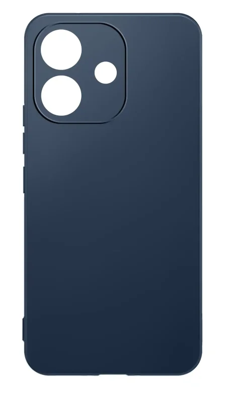 Matowe granatowe etui do Xiaomi Redmi Note 17 Pro 5G, widok plecków z trzema otworami w osłonie wyspy aparatów