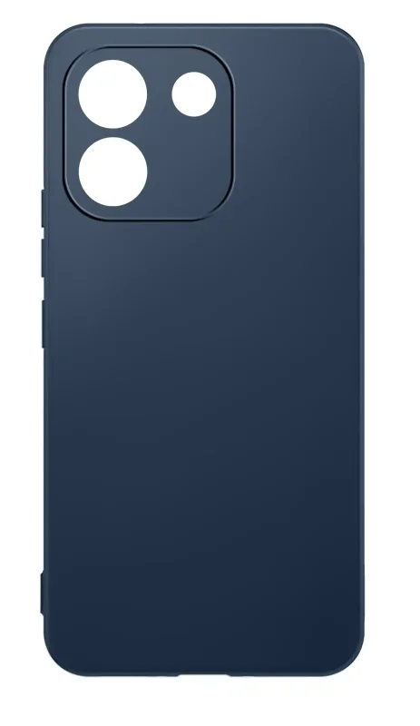 Granatowe silikonowe etui do Xiaomi Redmi Note 17 Pro Max 5G na plecki, precyzyjne wycięcia na aparat