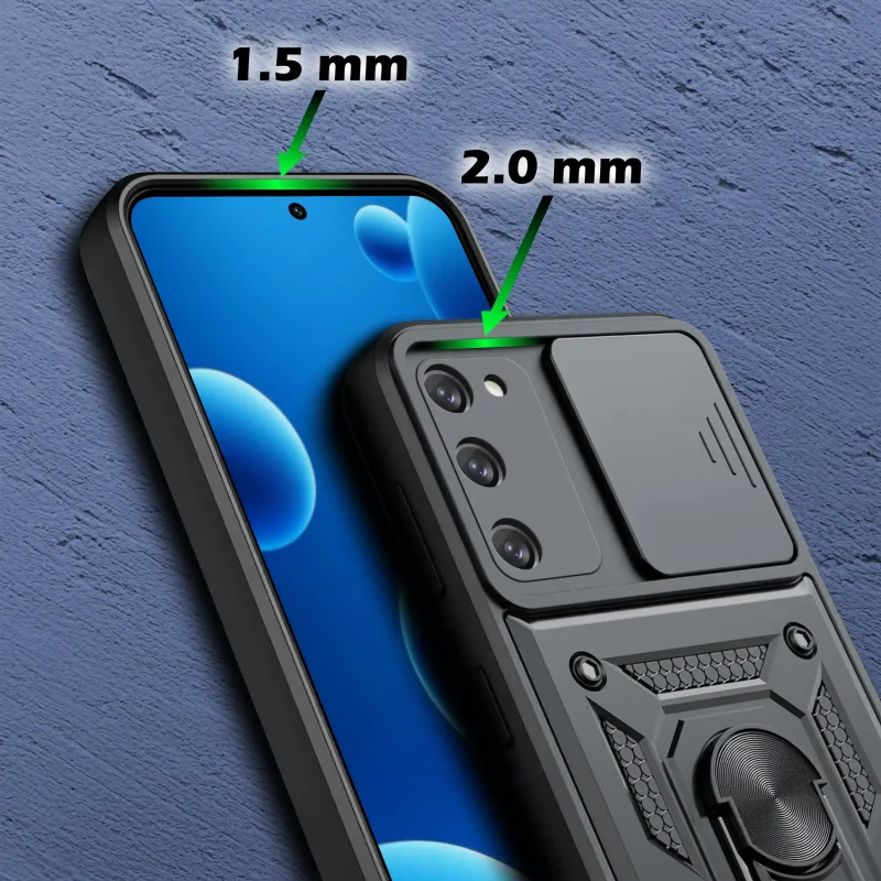 Etui pancerne do Samsung Galaxy S20 FE z podwyższonym rantem przy ekranie i osłonie aparatu