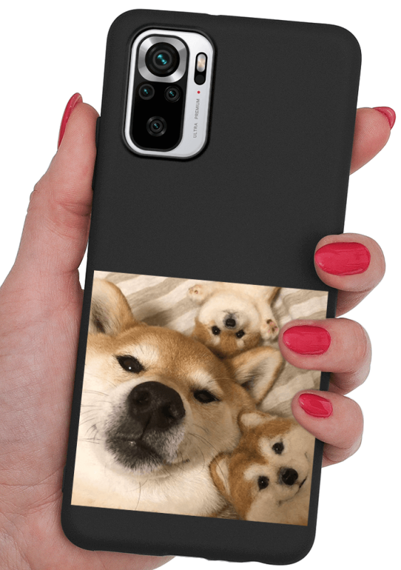 etui malowane do xiaomi redmi note 10 10s pies + szkło