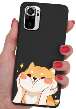 Etui malowane do Xiaomi Redmi Note 10 / 10s wzór kot + szkło