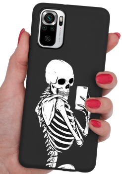 Etui malowane do Xiaomi Redmi Note 10 / 10s wzór fajny + szkło