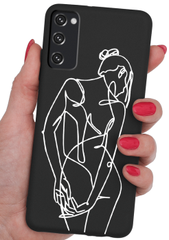 Etui malowane do Samsung Galaxy S20 fe wzór kobiecy + szkło 