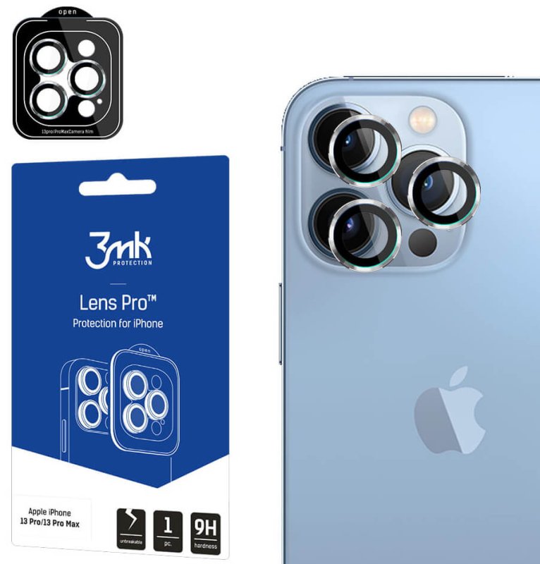 szkło hartowane na tył aparatu do iphone 13 pro / 13 pro max 3MK