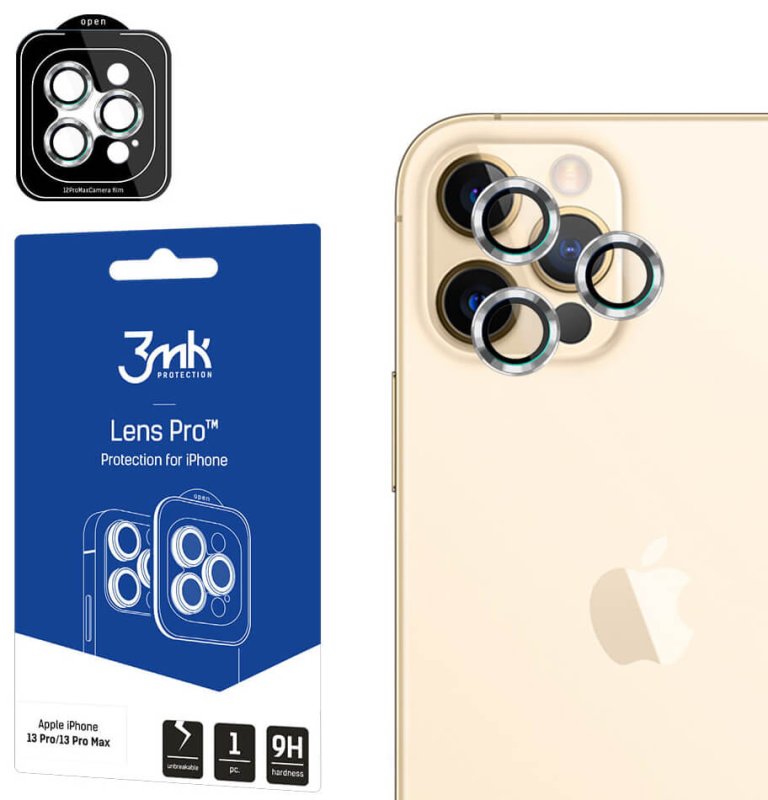 3mk szkło hartowane na tył aparatu do iphone 12 pro max