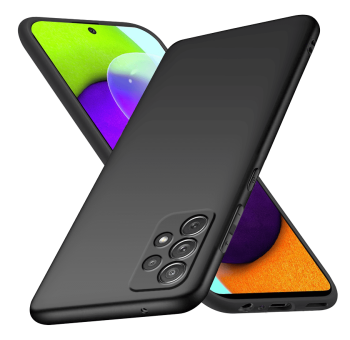 Etui matowe do Samsung Galaxy A53 5g czarne + szkło