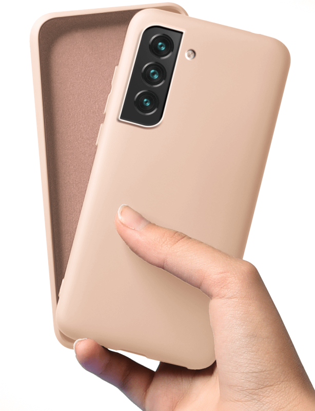 nakładka na plecki do samsung galaxy s22 plus cielisty róż + szkło