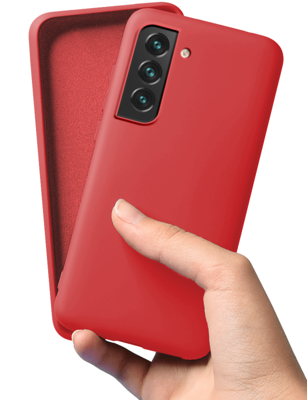 nakładka na plecki do samsung galaxy s22 plus czerwone + szkło