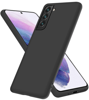 Etui matowe do Samsung Galaxy S22 czarne + szkło
