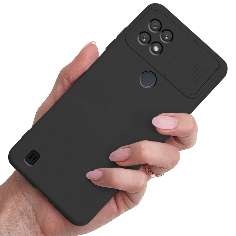 etui do realme c21 czarne + szkło