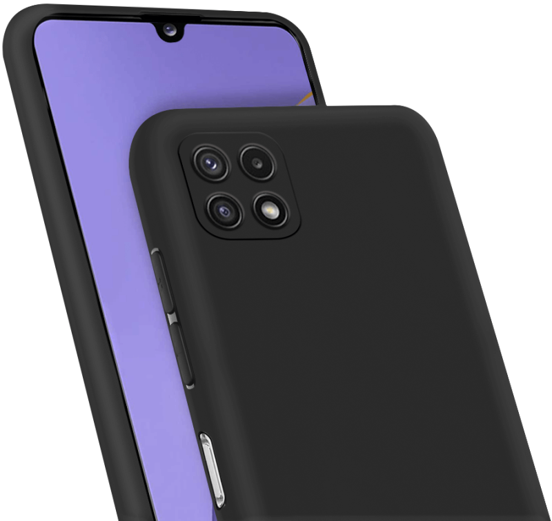 nakładka na plecki do samsung galaxy a22 5g czarne + szkło