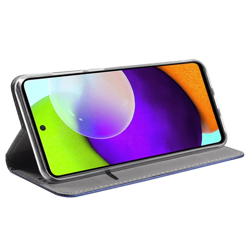 pokrowiec kabura do samsung galaxy a13 4g granatowe + szkło