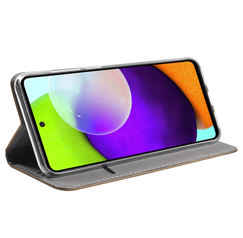 pokrowiec kabura do samsung galaxy a13 4g złote + szkło