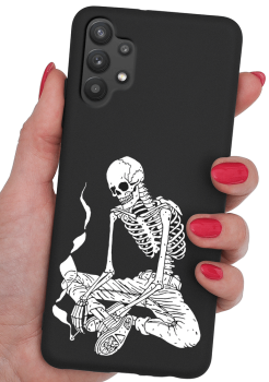 Etui malowane do Samsung Galaxy A13 4G wzór śmieszny + szkło