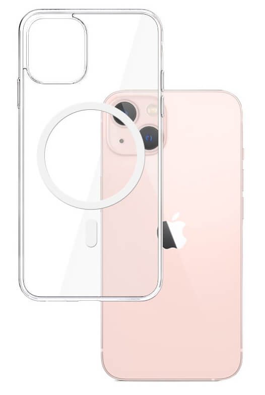 nakładka wzmocniona 3MK MagCase do Iphone 13 bezbarwne + szkło