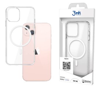 Etui wzmocnione 3MK MagCase do Iphone 13 bezbarwne + szkło