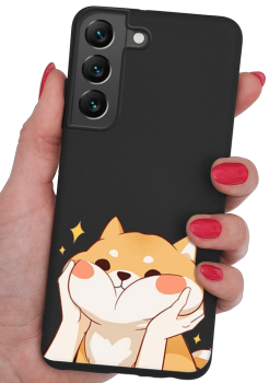 Etui malowane do Samsung Galaxy S22 wzór kot + szkło  