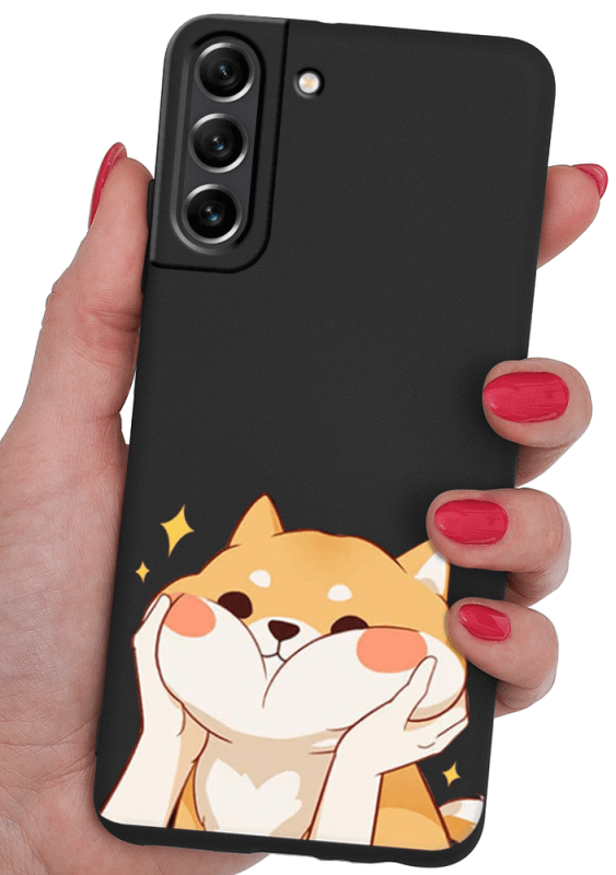 etui malowane do samsung galaxy s21 fe wzór kot + szkło nakładka na plecki