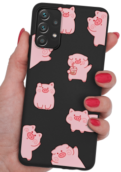 Etui malowane do Samsung Galaxy A53 5g wzór zwierzęta + szkło