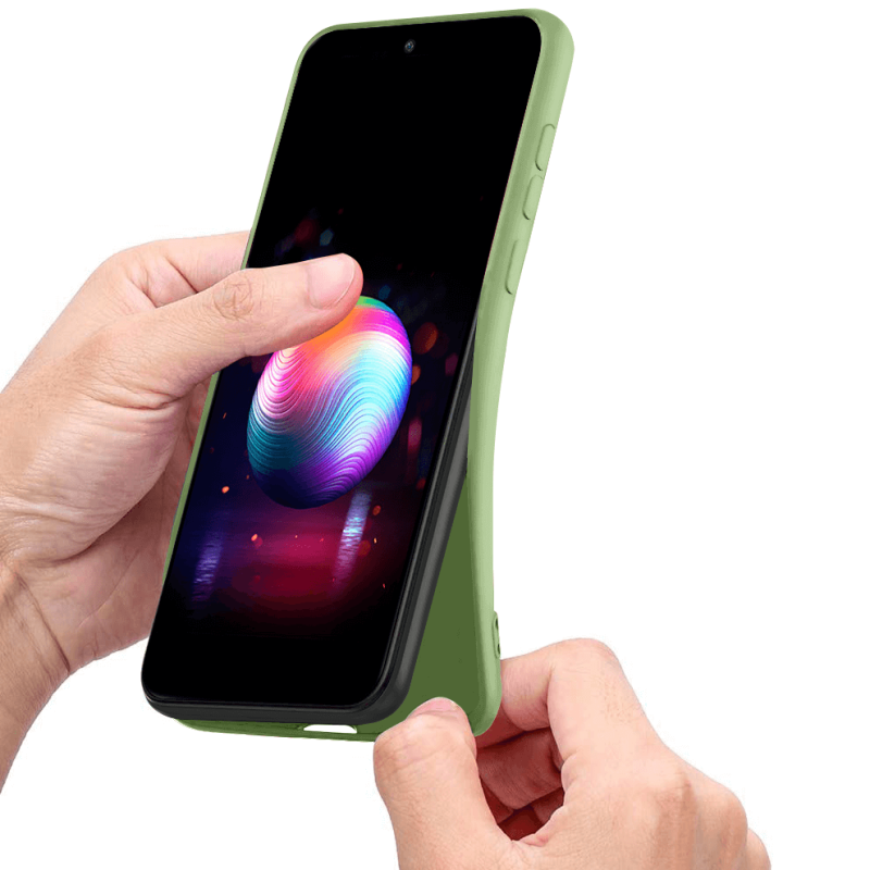 Etui silikonowe do Samsung Galaxy S22 Ultra z ochroną na aparat jasne zielone nakładka na plecki