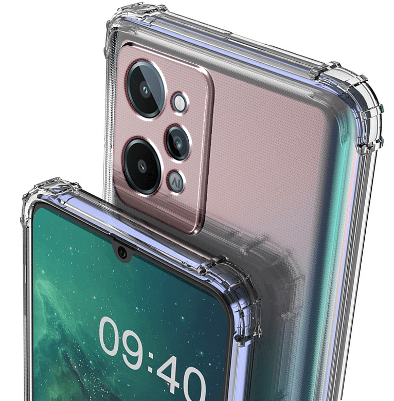 Etui przeźroczyste do Realme C31 + szkło nakładka na plecki case bezbarwne