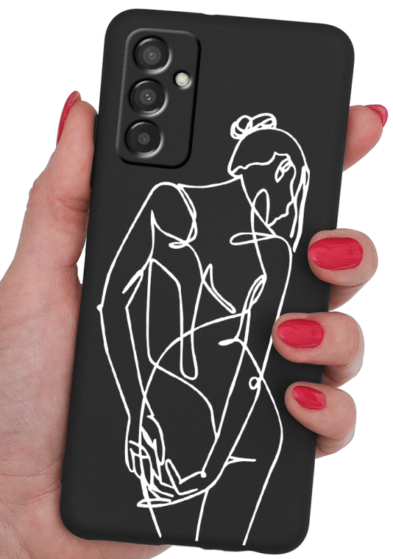 Etui malowane do Samsung Galaxy M23 5G wzór szkic kobiety + szkło nakładka na plecki