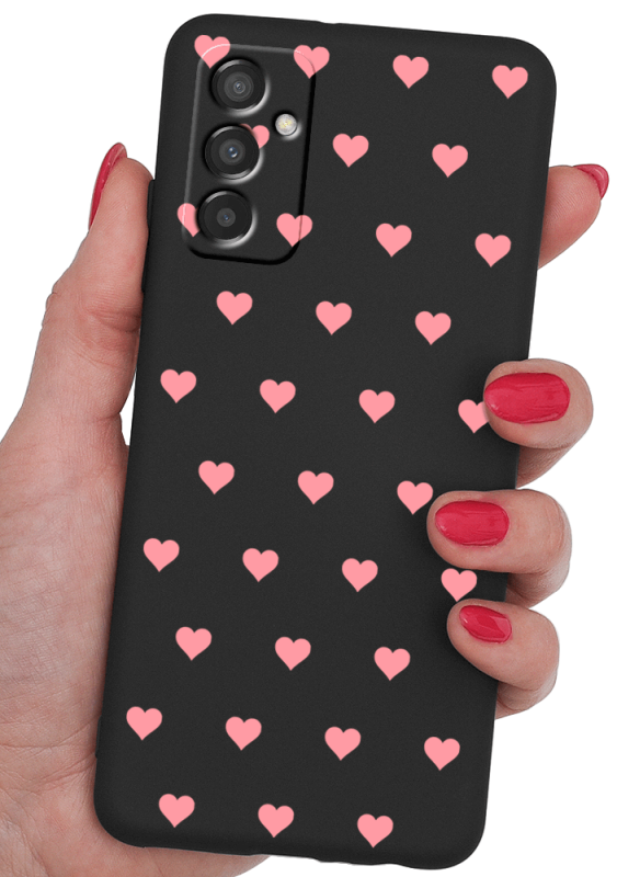 Etui malowane do Samsung Galaxy M23 5G wzór serca + szkło nakładka na plecki