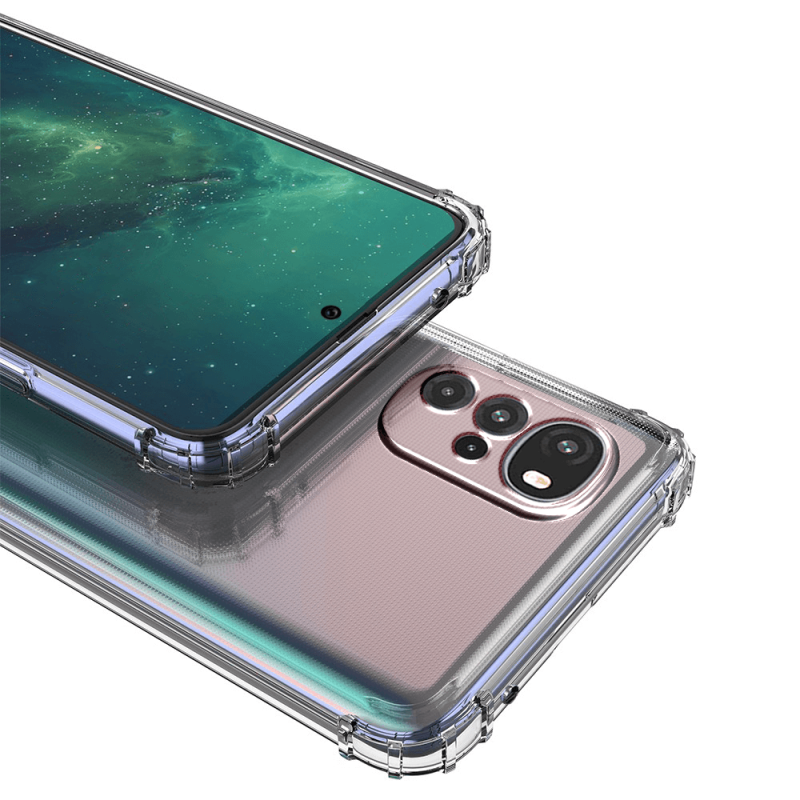 Etui przeźroczyste do Motorola Moto G22 + szkło nakładka na plecki