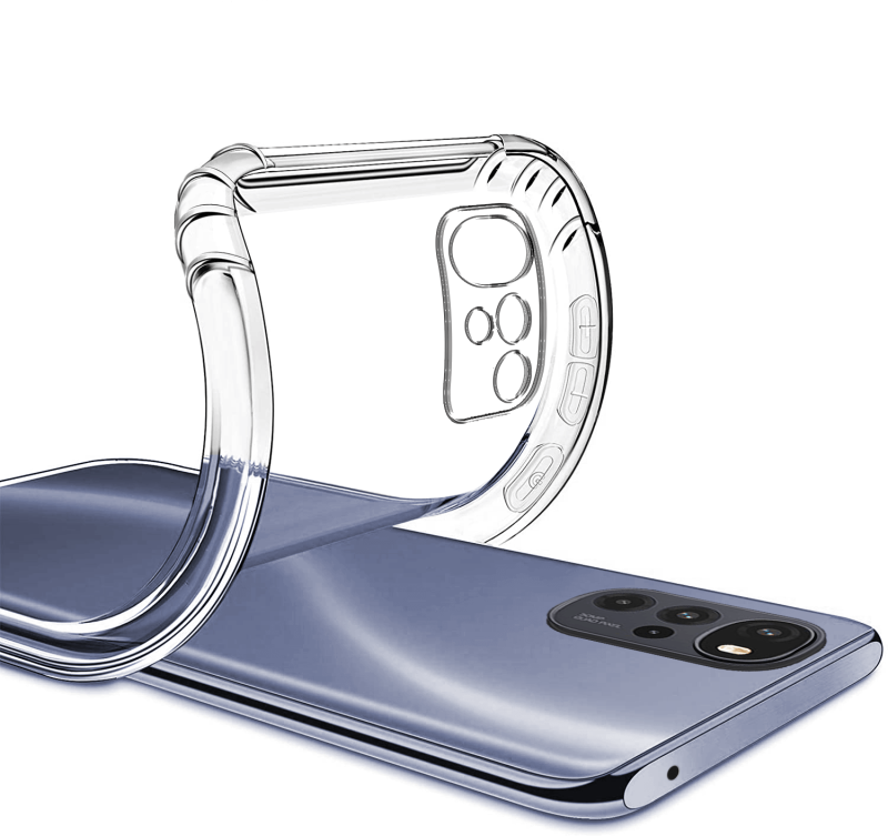 Etui przeźroczyste do Motorola Moto G22 + szkło nakładka na plecki