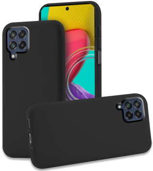Etui matowe do Samsung Galaxy M53 5G czarne + szkło