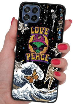 Etui malowane do Samsung Galaxy M53 5G wzór fajny + szkło