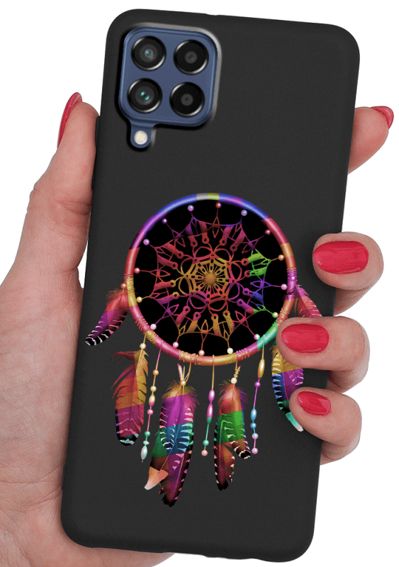 Etui malowane do Samsung Galaxy M53 5G wzór łapacz snów + szkło  nakładka na plecki