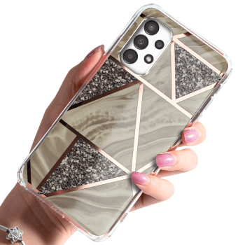 Etui glamour do Samsung Galaxy A13 4G wzór 1 + szkło 
