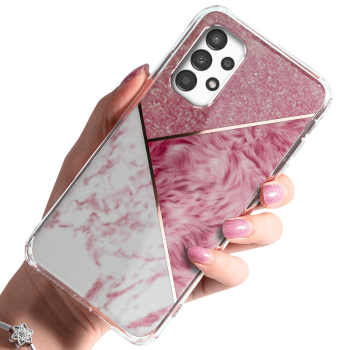 Etui glamour do Samsung Galaxy A13 4G wzór 5 + szkło  