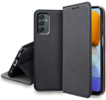 Etui zamykane do Samsung Galaxy M13 czarne + szkło 