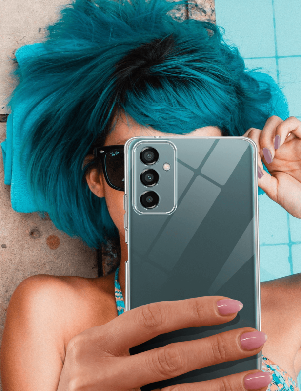 Etui bezbarwne do Samsung Galaxy M13 + szkło nakładka na plecki case