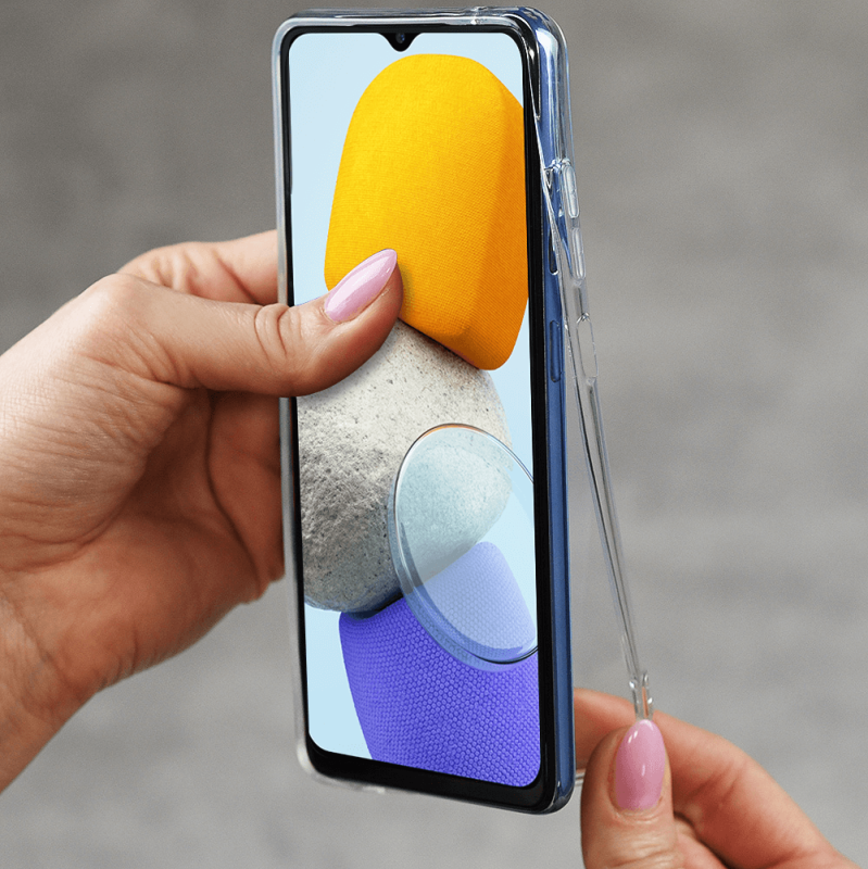 Etui bezbarwne do Samsung Galaxy M13 + szkło nakładka na plecki case