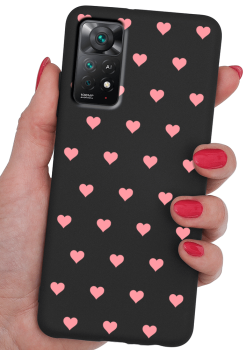 Etui malowane do Xiaomi Redmi  Note 11 Pro wzór dziewczęcy + szkło 
