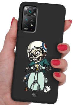 Etui malowane do Xiaomi Redmi  Note 11 Pro wzór śmieszny + szkło 