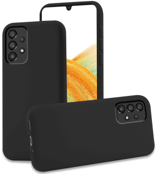 Etui matowe do Samsung Galaxy A33  5G czarne + szkło 