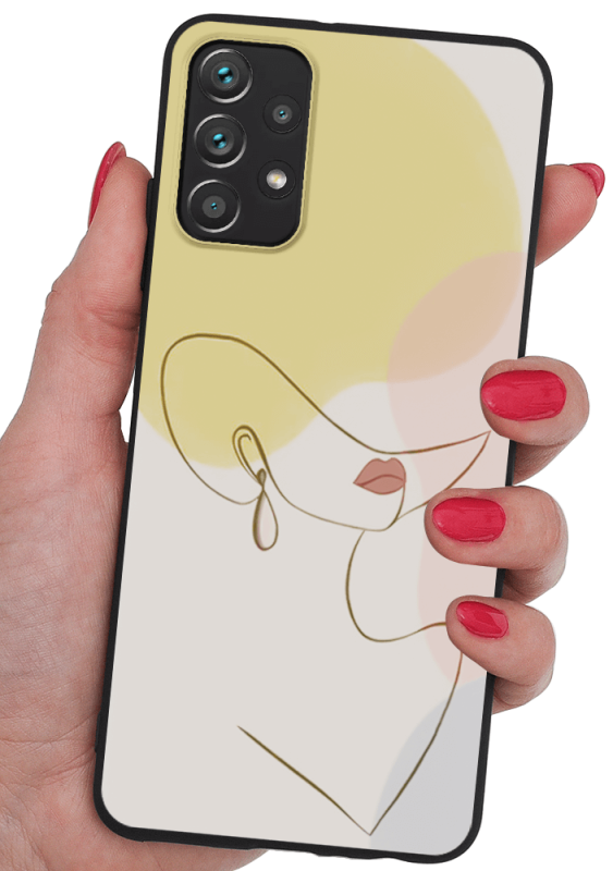Etui malowane do Samsung Galaxy A33 5G wzór kobieta + szkło nakładka na plecki case