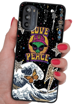 Etui malowane do Motorola Moto G52 wzór fajny + szkło 