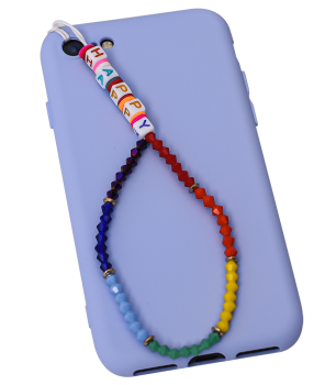 Zawieszka smycz na telefon koraliki wielokolorowe numer 4