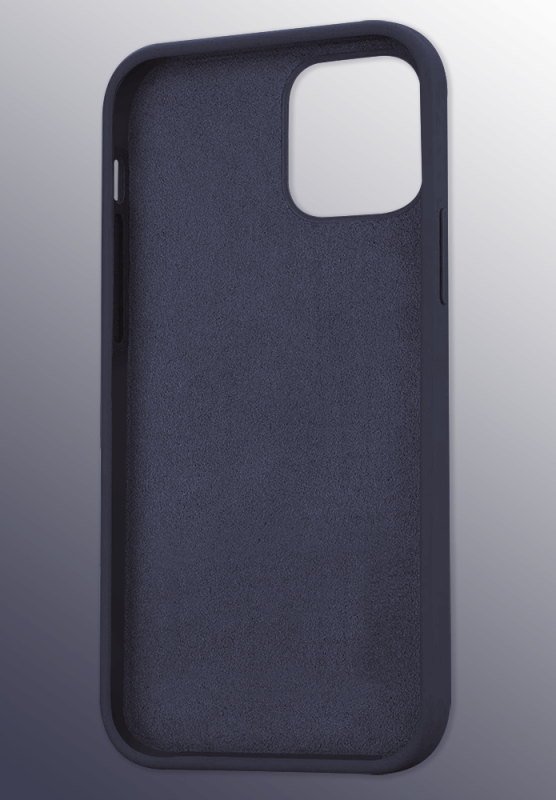 Etui silikonowe do Iphone 14 granatowe + szkło nakładka na plecki case