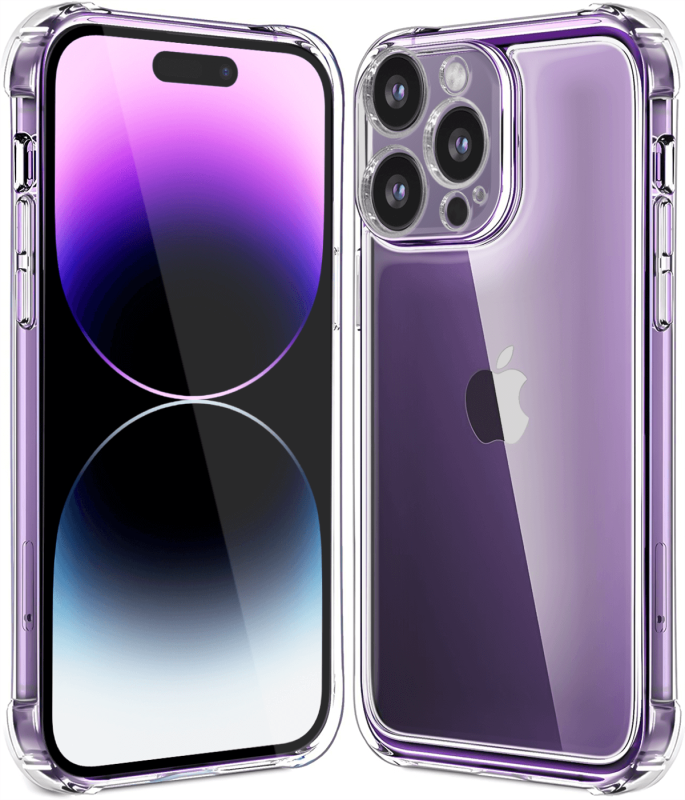 Etui przeźroczyste do IPhone 14 Pro + szkło nakładka na plecki case