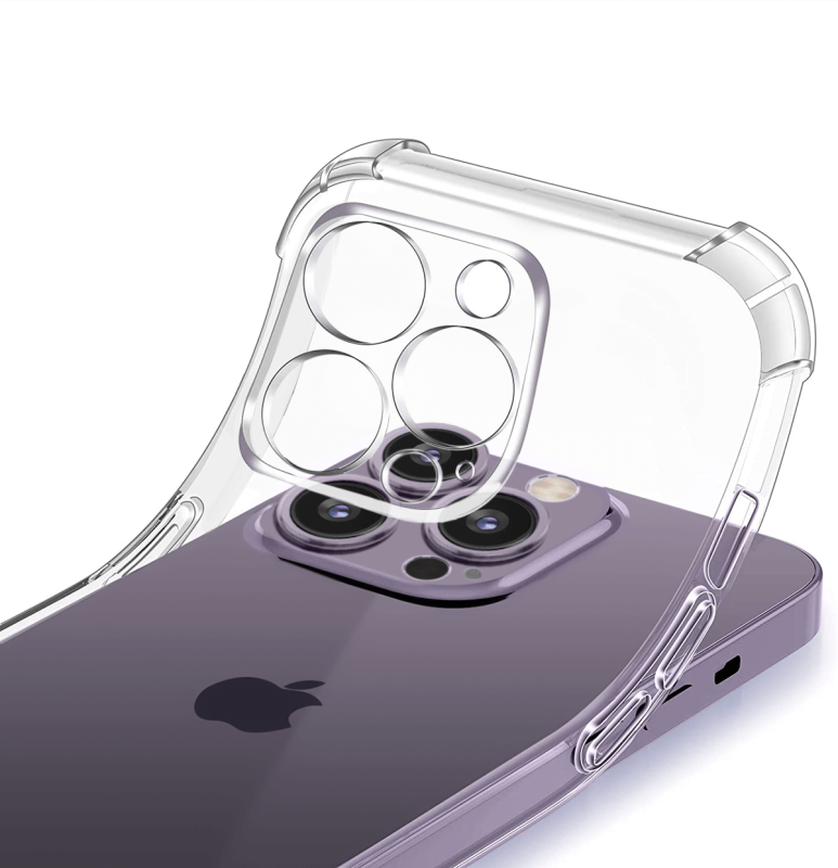 Etui przeźroczyste do IPhone 14 Pro + szkło nakładka na plecki case