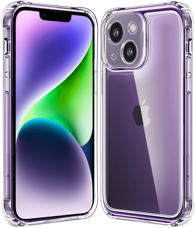 Etui przeźroczyste do IPhone 14 + szkło nakładka na plecki case