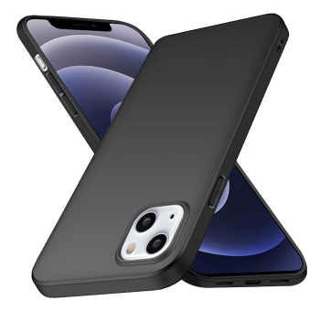 Etui matowe do Iphone 14 Plus czarne + szkło